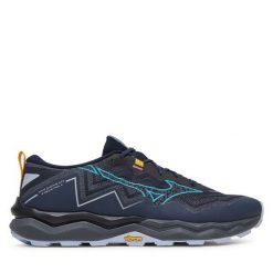 Buty do biegania Mizuno. Niebieskie buty do biegania męskie Mizuno, bez wzorów, bez zapięcia, do biegania, mizuno wave. Za 489.99 zł.