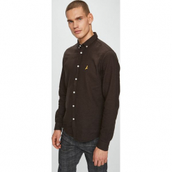 Brave Soul - Koszula Holmes. Brązowe koszule męskie Brave Soul, z bawełny, button down, z długim rękawem. W wyprzedaży za 49.90 zł.