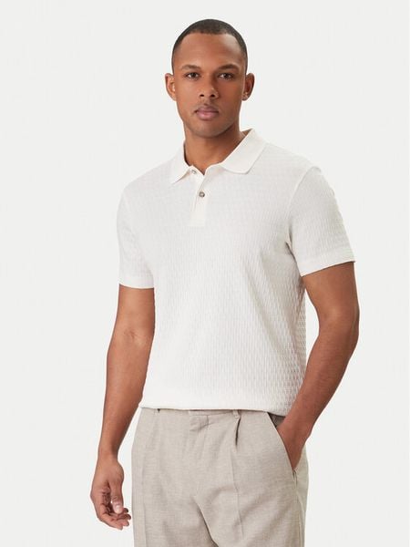 JOOP! Polo Jorge 30101934 Écru Slim Fit. Białe koszulki polo męskie JOOP!, m, bez wzorów, z bawełny, bez kołnierzyka, bez ramiączek. Za 479.99 zł.