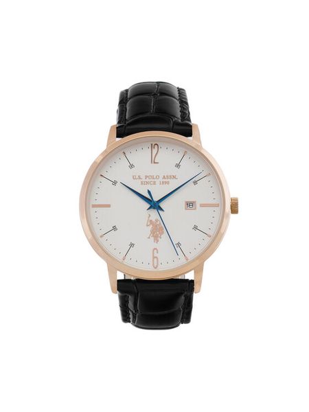 U.S. Polo Assn. Zegarek Dorian USP7276WH Czarny. Czarne, analogowe zegarki męskie U.S. Polo Assn. Za 369.99 zł.