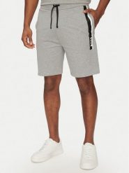 BOSS Szorty sportowe Authentic 50540630 Szary Regular Fit. Szare szorty sportowe męskie Boss, bez wzorów, z bawełny, sportowe. Za 209.99 zł.