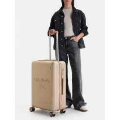 Walizka średnia Reebok. Żółte walizki męskie Reebok, bez wzorów, średnie. Za 299.99 zł.