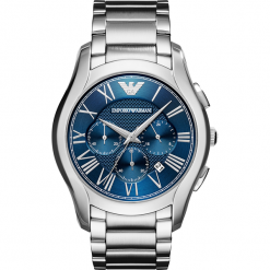 Zegarek EMPORIO ARMANI - Valente AR11082 Silver/Silver. Szare zegarki męskie Emporio Armani. Za 1,359.00 zł.