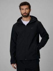 4F Kurtka softshell membrana 5000 męska - czarna 3XL. Czarne kurtki softshell męskie 4f, m, bez wzorów, z materiału, bez kaptura. Za 299.99 zł.
