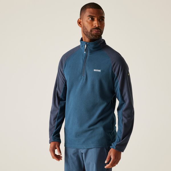 Elson II Regatta męski turystyczny polar. Niebieskie bluzy z polaru męskie Regatta, m, bez wzorów, z polaru, sportowe, bez ramiączek, bez kaptura. W wyprzedaży za 101.85 zł.