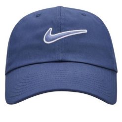 Czapka Z Daszkiem Z Logo Klubu. Niebieskie czapki męskie Nike, bez wzorów, sportowe. Za 165.99 zł.
