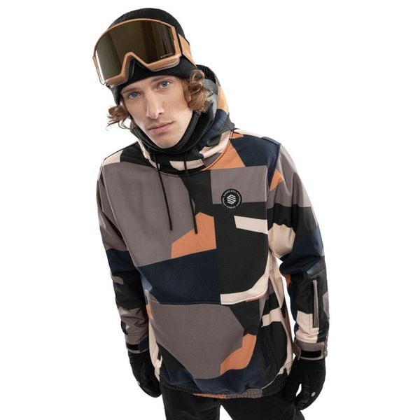 Kurtka snowboardowa męska W1 Sandboard. Brązowe kurtki męskie SIROKO, na zimę, m, bez wzorów, z softshellu, bez kaptura, narciarskie. W wyprzedaży za 296.00 zł.