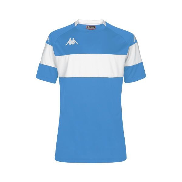 Jersey Kappa Dareto. Białe t-shirty sportowe męskie Kappa, bez wzorów, z jersey, sportowe, bez ramiączek. W wyprzedaży za 77.65 zł.