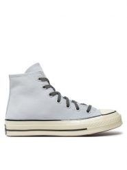 Converse Trampki Chuck 70 Hi A03437C Szary. Szare trampki męskie Converse, bez wzorów, z materiału, bez zapięcia. Za 449.99 zł.