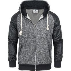 Bluza męska na suwak z kapturem Recea. Bluzy z kapturem męskie Recea, m, bez wzorów, z bawełny, z kapturem. W wyprzedaży za 49.99 zł.
