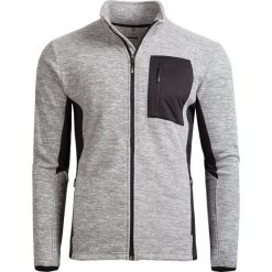 Polar męski PLM601 - średni szary melanż - Outhorn. Bluzy z polaru męskie Outhorn. W wyprzedaży za 59.99 zł.