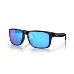 Męskie okulary przeciwsłoneczne Oakley® Holbrook XL w kolorze niebieskim. Czarne okulary przeciwsłoneczne męskie Oakley, bez wzorów, sportowe. Za 537.99 zł.