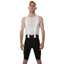 Spodenki rowerowe męskie czarne. Czarne szorty sportowe męskie C-LAB, bez wzorów, ze skóry, sportowe. W wyprzedaży za 521.25 zł.