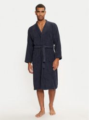 Jack & Jones Szlafrok 12243624 Granatowy. Niebieskie szlafroki męskie Jack & Jones, l, bez wzorów, z bawełny, bez kaptura. Za 229.99 zł.