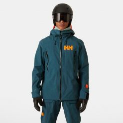 Kurtka narciarska Helly Hansen Sogn Shell 2.0. Zielone kurtki narciarskie i snowboardowe męskie Helly Hansen, na zimę, m, bez wzorów, bez kaptura, narciarskie. Za 1,536.00 zł.