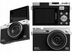 Aparat cyfrowy Xrec Aparat Cyfrowy 64mp / 4k / 16x Zoom / Obrotowy Ekran Lcd 2,88" / Xrec C77 / Czarny. Aparaty kompaktowe Xrec. Za 283.11 zł.