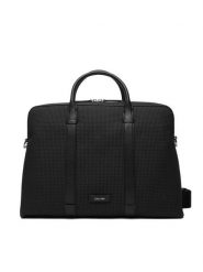 Calvin Klein Torba na laptopa Embossed Woven Commuter LV04D3207G Czarny. Czarne torby na laptopa męskie Calvin Klein, bez wzorów, ze skóry. Za 649.99 zł.