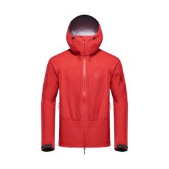 Kurtka przeciwdeszczowa męska BLACKYAK Brangus. Czerwone kurtki męskie BLACK YAK, m, bez wzorów, sportowe, bez ramiączek, bez kaptura. Za 1,599.00 zł.