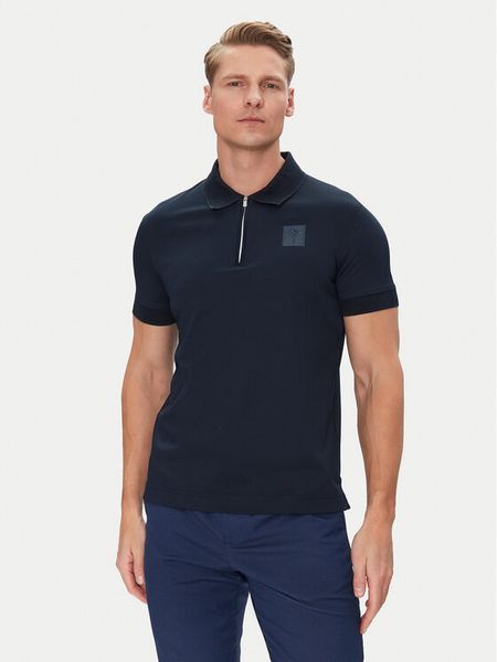 JOOP! Polo 17 JJ-08Brizio 30044699 Granatowy Modern Fit. Niebieskie koszulki polo męskie JOOP!, m, bez wzorów, z bawełny, bez kołnierzyka, bez ramiączek. Za 279.99 zł.