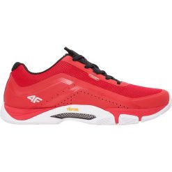Buty sportowe męskie OBMS102 - czerwony. Czerwone buty do biegania męskie 4f, z gumy. Za 349.99 zł.