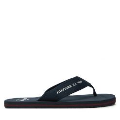 Japonki Tommy Hilfiger. Niebieskie klapki i japonki męskie Tommy Hilfiger, bez wzorów. Za 99.99 zł.