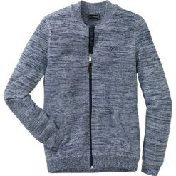 Sweter rozpinany Regular Fit bonprix ciemnoniebiesko-biały melanż. Kardigany męskie marki bonprix. Za 79.99 zł.