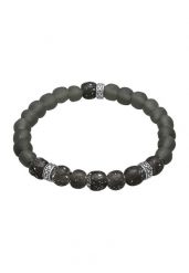 KUZZOI Męskie koraliki szklane Oliwka ze srebra próby 925 Sterling Silver Biżuteria męska 1 ct. Szara biżuteria dla mężczyzn KUZZOI, z jeansu, srebrne. Za 233.99 zł.