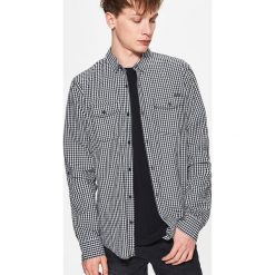 Koszula w drobną kratę - Jasny szary. Koszule męskie marki Cropp. W wyprzedaży za 49.99 zł.