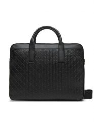 Calvin Klein Torba na laptopa Emblem Emboss Commuter LV04D3265G Czarny. Czarne torby na laptopa męskie Calvin Klein, bez wzorów, ze skóry. Za 649.99 zł.