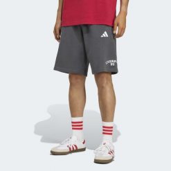 Szorty Liverpool FC US Pack. Szare szorty sportowe męskie ADIDAS, bez wzorów, sportowe. Za 199.00 zł.