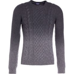 Drumohr GIROCOLLO TRECCIA Sweter campione. Szare swetry męskie Drumohr, z materiału. W wyprzedaży za 730.95 zł.
