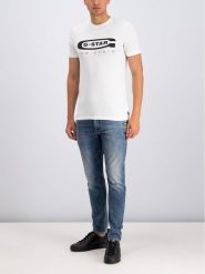 G-Star Raw Jeansy D05385-8968-071 Granatowy Slim Fit. Niebieskie jeansy męskie G-Star Raw, bez wzorów, z bawełny, retro. Za 559.99 zł.