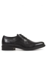 Geox Półbuty U Carnaby D U52W1D 00043 C9999 Czarny. Czarne eleganckie półbuty męskie Geox, ze skóry, wizytowe, bez obcasa, bez zapięcia. Za 299.99 zł.