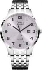 Zegarek męski Pierre Ricaud P60056.5123Q srebrny. Szare zegarki męskie Pierre Ricaud, srebrne. Za 420.00 zł.