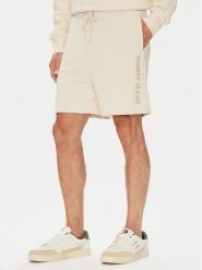 Tommy Jeans Szorty sportowe New Classic Beach DM0DM21781 Beżowy Relaxed Fit. Brązowe szorty sportowe męskie Tommy Jeans, bez wzorów, z bawełny, sportowe. Za 239.99 zł.