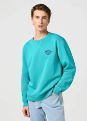 WRANGLER MĘSKA BLUZA WRANGLER SMALL LOGO CREW LATIGO BAY 112364095. Bluzy nierozpinane męskie Wrangler, m, bez wzorów, bez ramiączek, bez kaptura. Za 149.99 zł.