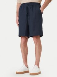 Guess Szorty sportowe F6GD01 WN202 Granatowy Regular Fit. Niebieskie szorty sportowe męskie Guess, z aplikacjami, z syntetyku, sportowe. Za 319.99 zł.