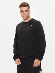 Reebok Bluza Identity Small Logo 100050282 Czarny Regular Fit. Czarne bluzy nierozpinane męskie Reebok, m, bez wzorów, z bawełny, bez ramiączek, bez kaptura. Za 139.99 zł.