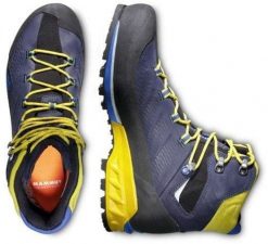Buty wysokogórskie Mammut Kento Advanced High GTX - marine/mello. Buty trekkingowe męskie Alpinus, bez wzorów, bez zapięcia. Za 1,556.53 zł.