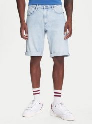 G-Star Raw Szorty jeansowe Mosa D24430-D549 Niebieski Regular Fit. Niebieskie szorty męskie G-Star Raw, bez wzorów, z bawełny, retro. Za 319.99 zł.