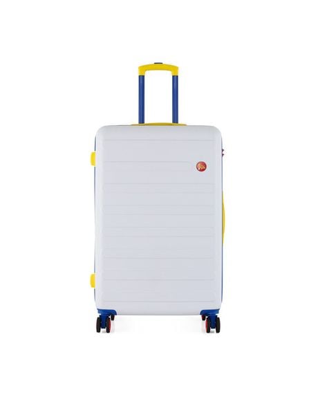 Semi Line Walizka duża T5842-3 Biały. Białe walizki męskie Semi-line, bez wzorów, z tworzywa sztucznego, duże. Za 289.99 zł.