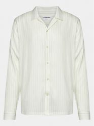Lindbergh Koszula 30-203532 Biały Relaxed Fit. Białe koszule męskie Lindbergh, l, bez wzorów, z wiskozy, bez kołnierzyka, bez ramiączek. Za 149.99 zł.