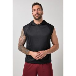 Męska Bluza z kapturem fitness Belly Fit siateczka kaptur szybkoschnąca. Czarne bluzy z kapturem męskie JAY-PI, m, bez wzorów, z elastanu, z kapturem. Za 239.99 zł.