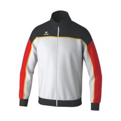 Kurtka z dresu Erima Change By Erima. Białe kurtki męskie Erima, bez wzorów, z dresówki, sportowe, bez ramiączek, bez kaptura. W wyprzedaży za 189.50 zł.