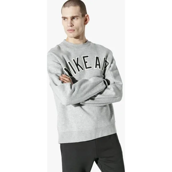 Nike Bluza M Nsw Nike Air Crew Flc , szary, rozmiar L. Szare bluzy nierozpinane męskie Nike, l, bez wzorów, z bawełny, sportowe, bez ramiączek, bez kaptura. W wyprzedaży za 179.99 zł.