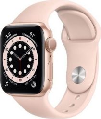 Smartwatch Apple Watch 6 GPS 44mm Gold Alu Rose Sport Różowy (M00E3WB/A). Czerwone zegarki smartwatch Apple. Za 1,868.00 zł.