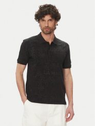 La Martina Polo Allen MAP010 JS402 Czarny Regular Fit. Czarne koszulki polo męskie La Martina, m, bez wzorów, z bawełny, bez kołnierzyka, bez ramiączek. Za 519.99 zł.