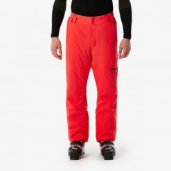 Spodnie narciarskie męskie Wedze 500. Czerwone spodnie narciarskie i snowboardowe męskie WED'ZE, bez wzorów, z materiału, narciarskie. Za 269.99 zł.