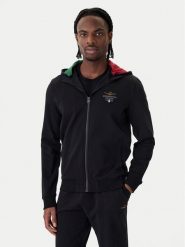 Aeronautica Militare Bluza 261FE2097UF00674 Czarny Regular Fit. Czarne bluzy rozpinane męskie Aeronautica Militare, m, bez wzorów, z bawełny, bez ramiączek, bez kaptura. Za 719.99 zł.