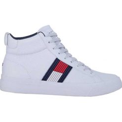 Tommy Hilfiger Męskie trampki Flag Detail High Lea FM0FM01713-100 (rozmiar 42). Trampki męskie Tommy Hilfiger, bez wzorów, bez zapięcia. W wyprzedaży za 466.00 zł.
